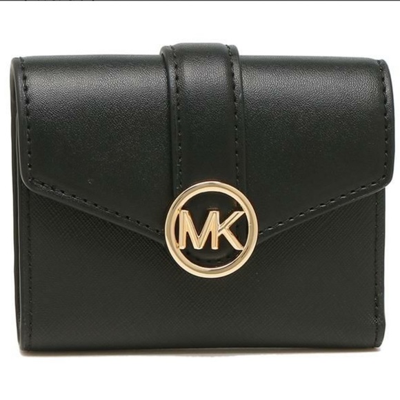 MICHAEL KORS
Carmen Medium Faux Leather Wallet BLACK COLOR - Picture 1 of 10